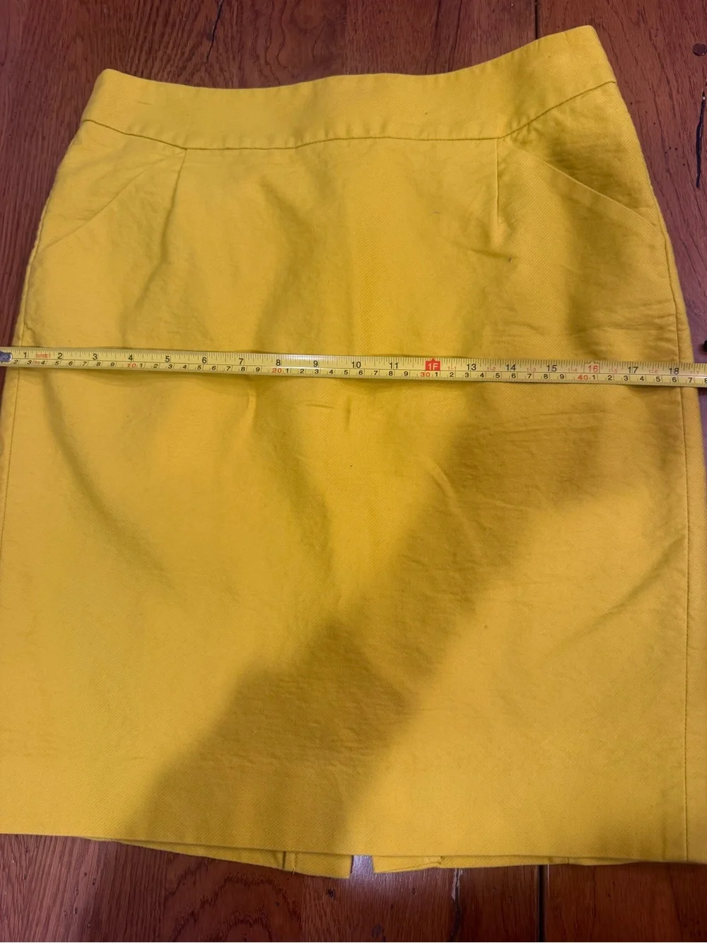 J. Crew Yellow Pencil Skirt